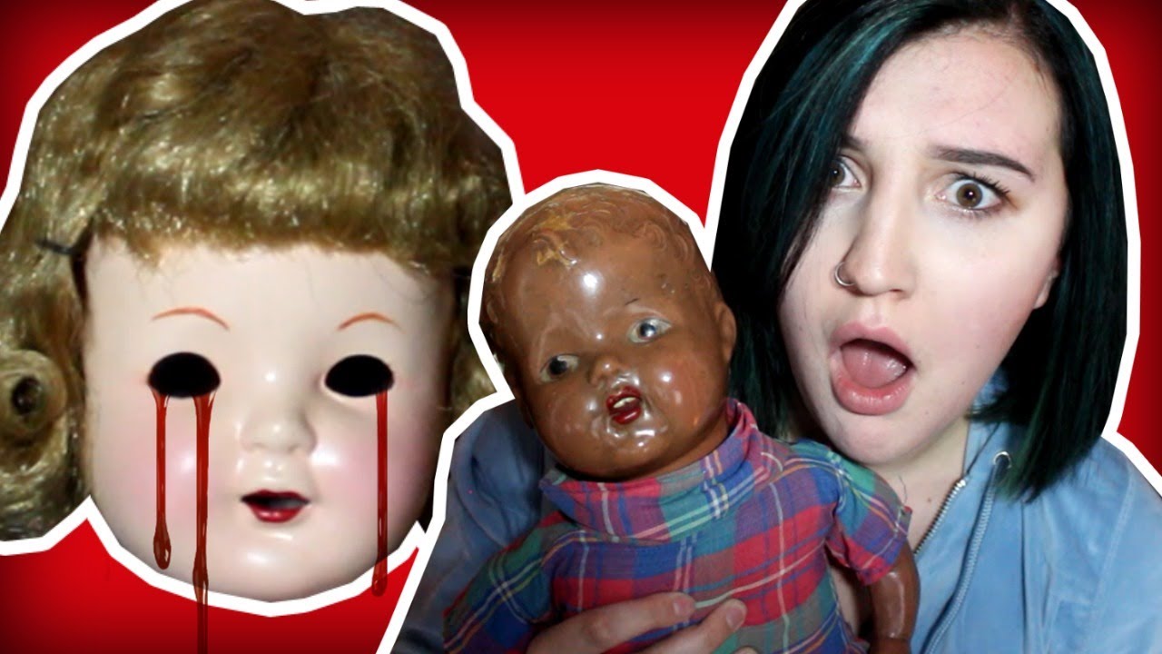 HAUNTED DOLL?! | ANTIQUE DOLL COLLECTION 2 | Composition dolls 1920-1940 🐮