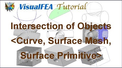 Intersection of Objects: curves, surface meshes, surface primitives
