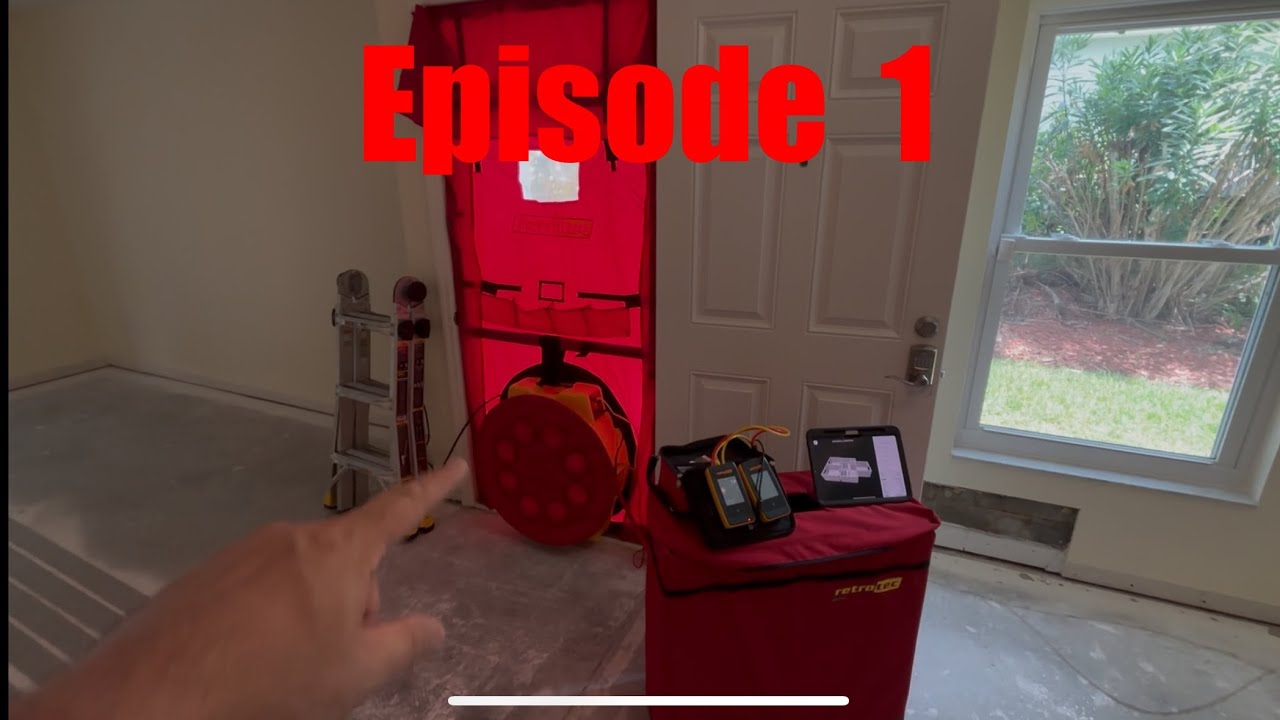 Home performance! Two-story house part 1 Lidar load calculation + blower door + infared