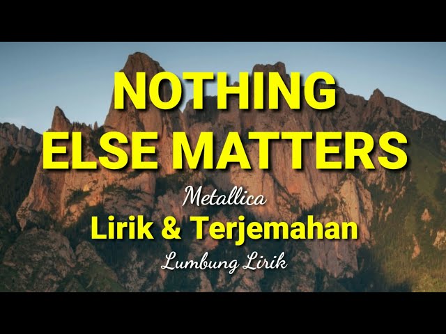 Lirik & Terjemahan - Nothing Else Matters (Metallica 1991) - Cover by Leviana (Bening Musik) class=