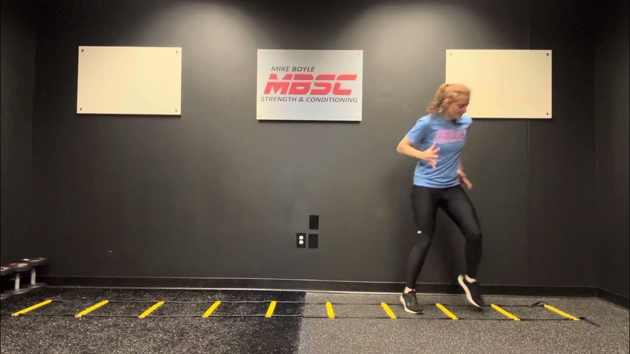 Ladder Lateral High Knee Run YouTube