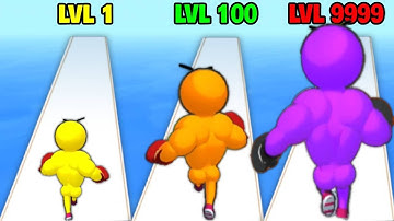 LVL 1 vs LVL 100 vs LVL 9999 in Level Up Runner