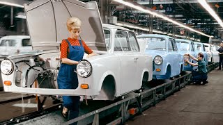 Trabant vs. Tesla Factory Quality Control  How they Build Trabant 601? [Production line]