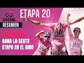 Daniel Martínez en el podio 🇨🇴🩷 / Increíbles los Colombianos en el Giro ￼