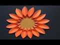 How To Make Wall Hanging | Paper Craft Decoration | Easy Wall Hanging Craft Paper | Flower Craft 