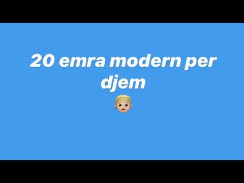 20 emra modern per djem te huaj edhe shqiptar