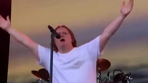 Is this the latest Coincidence? - Lewis Capaldi at Glastonbury Music Festival.