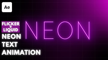 How to Make Smooth Neon Text Animation in After Effects (No Plugins) After Effects Tutorials