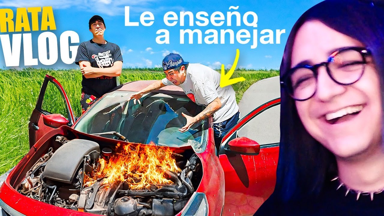 LE ENSEÑO A MI AMIGO A MANEJAR (Su primera vez manejando) RATA VLOGS