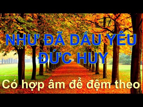 Video NHƯ ĐÃ DẤU YÊU | CÓ HỢP ÂM | TONE Em - youtube