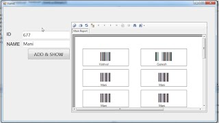 Generate Barcode in Crystal report without database - ( business report software )