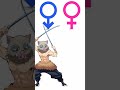 demon slayer boys ♂️ genderswap V1 || Edit || #shorts