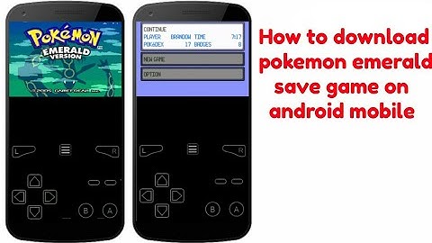 How to download pokemon emerald save game gba (Android Mobile)