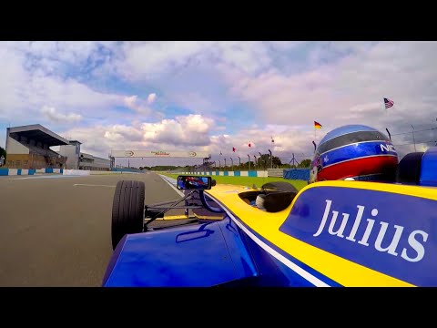 Nicolas Prost Driving Donington Track