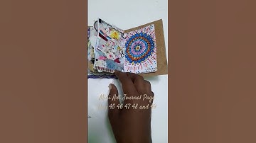 Mini Art Journal Page Day  45 46 47 48 and 49 #artjournal #mixedmedia