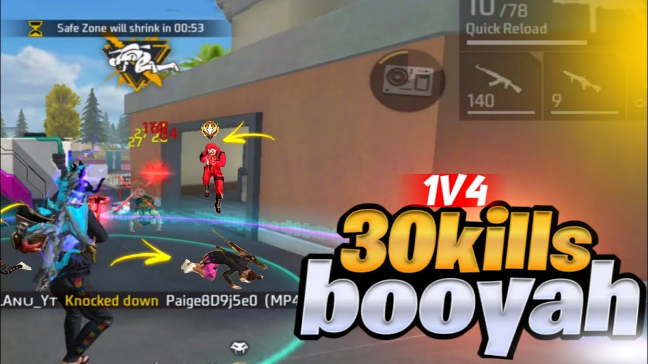 30 Kills Booyah Challenge Done 🎯 In Solo vs Squad Heroic Lobby 😮 📲Free Fire