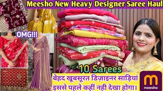 Meesho Huge Designer and Handwork Saree Haul / Readymade Blouse /Partywear/ Meesho Saree haul