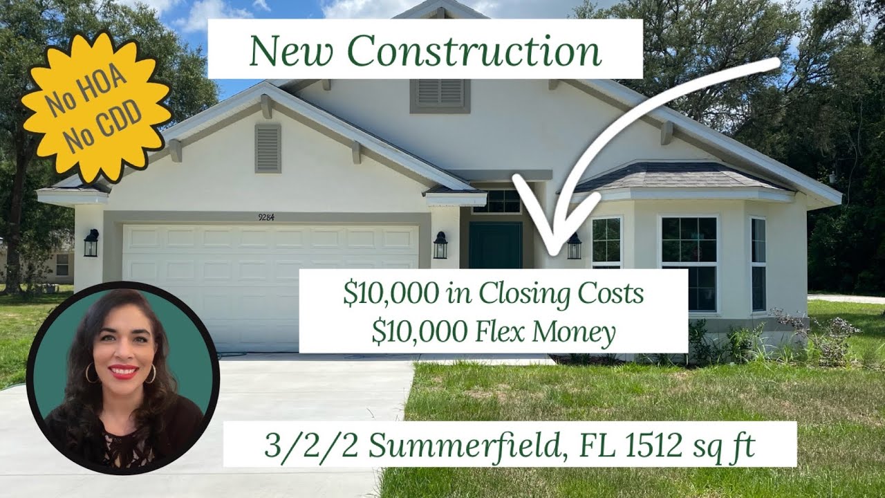 $284,750 - FL NEW CONSTRUCTION HOME in Summerfield, FL 3/2/2 Adams Homes 1512 sq ft near Ocala