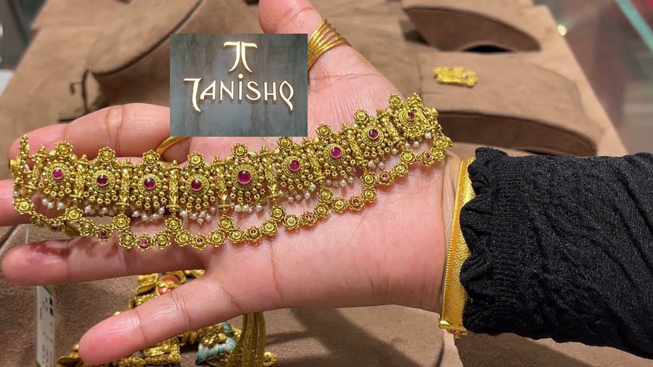 Tanishq gold necklace 22kt gold choker necklace and chain necklace designs with price and weight