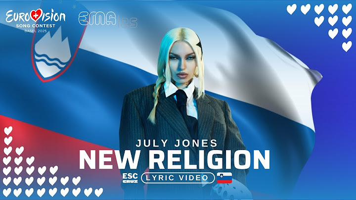 July Jones- New Religion (Lyric Video) // EMA 2025 🇸🇮 (Eurovision 2025)