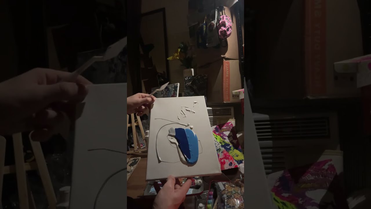 “Two paintings and a fairy house”