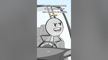 When you are trying to be depressed but your playlist is on shuffle 😂 #funny #viralvideos #jokes