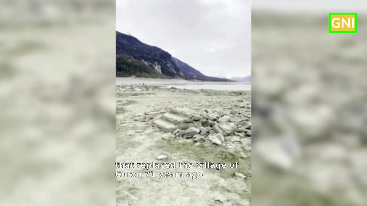 Lost Italian village emerges from lake after 71 years