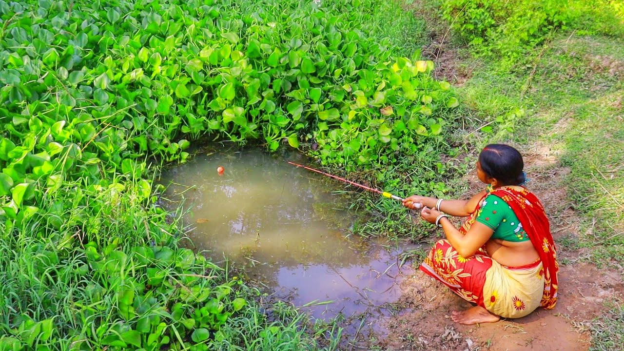 Fishing Video | kochuripana Mud Water Fishing In Indian village Woman ...