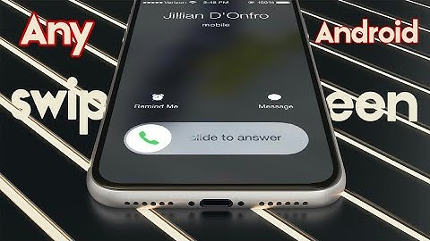 Get iPhone 12 swipe call screen on your android phone without root