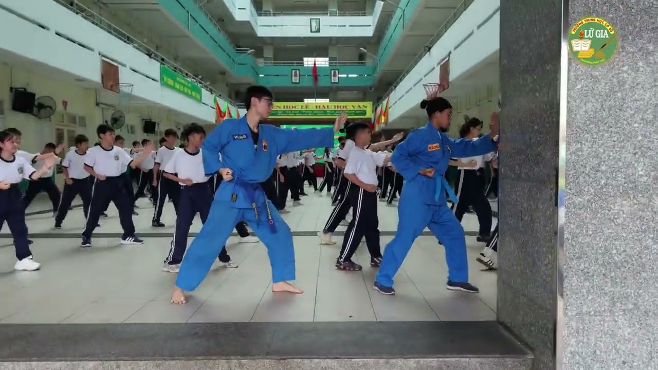 Học sinh Trường THCS Lữ Gia hướng tới kỷ lục kép Việt Nam và Thế giới - Đồng diễn Võ nhạc Vovinam