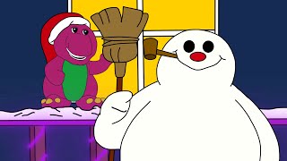 Barney Doll Wink Homemade 126 Frosty The Snowman Edition