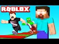 UCIEKAMY PRZED HEROBRINE z PALION w ROBLOX! (Roblox Minecraft Obby)