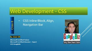 CSS, Inline, Block, Align, Navigation Bar