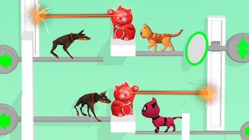 Kitten Rescue - Pull The Pin - Android Gameplay Walkthrough Levels (100 to 121) part #6