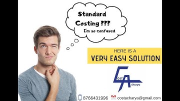 STANDARD COSTING & VARIANCE ANALYSIS of CA/CS/CMA