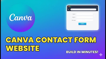 How to Make Working Contact Form in Canva Website (2025)