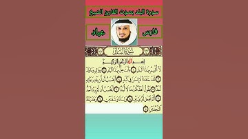سورة البلد بصوت القارئ الشيخ فارس عباد