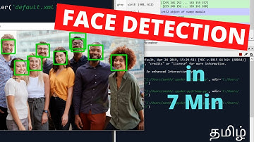 Face detection in 7 Minutes | Open CV  | Tamil | தமிழ்