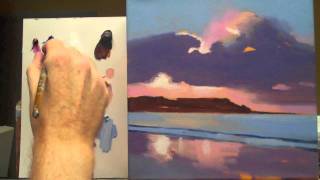 Acrylic landscape painting techniques. Lessons for beginners Part 4 Acrylic landscape painting techniques. Lessons for beginners Part 4