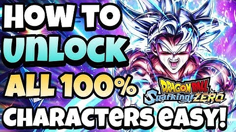 🔥 HOW TO UNLOCK ALL CHARACTERS 100% IN DRAGON BALL SPARKING ZERO FAST AND EASY!!!!!