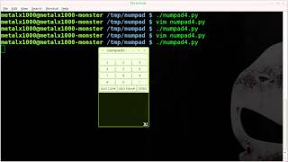 GTK Number Pad for Nokia N900 Fake Caller ID Number - Python - Linux screenshot 5