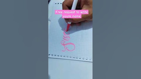 free request #calligraphy #namewriting #newartist #art #lettering #brushpen #shortvideo #shorts