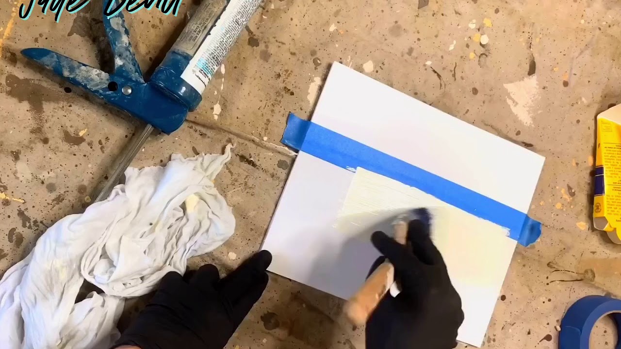 How to paint a straight line using tape YouTube