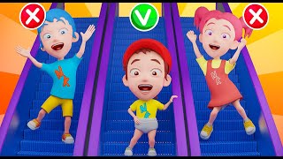 Escalator Safety Song  + More Nursery Rhymes and Kids Songs