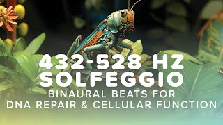 DNA Repair & Cellular Function | 432-528 Hz Solfeggio | Grasshopper Spirit Animal Details