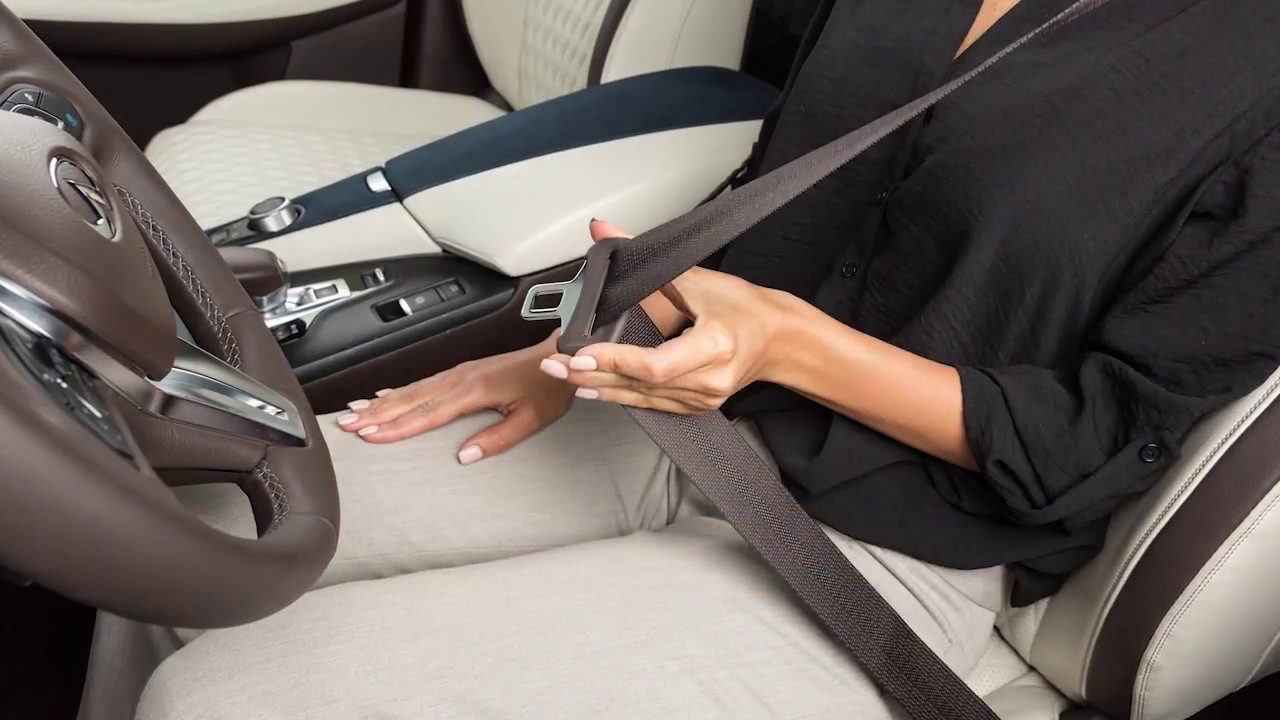 Adjusting the front seat shoulder belt anchor height Adjusting the front seat shoulder belt anchor height
