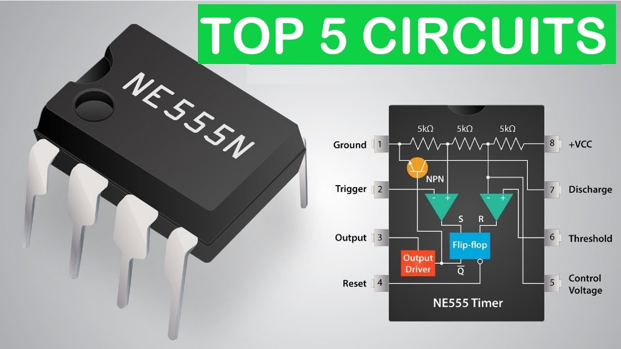 Top 5 Useful Electronics Projects use NE555 Timer ic, Diy Projects