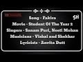 Fakira Lyrical Video Student Of The Year 2 Tiger Shroff Tara Ananya Star House SH