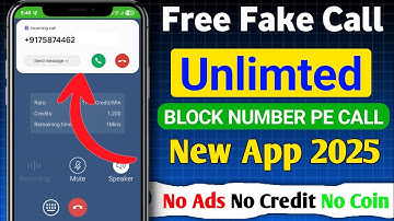 free call app unlimited credits | block number par call kaise Karen | without real number call
