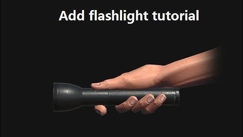 Unity beginner tutorial:Add Flashlight to player